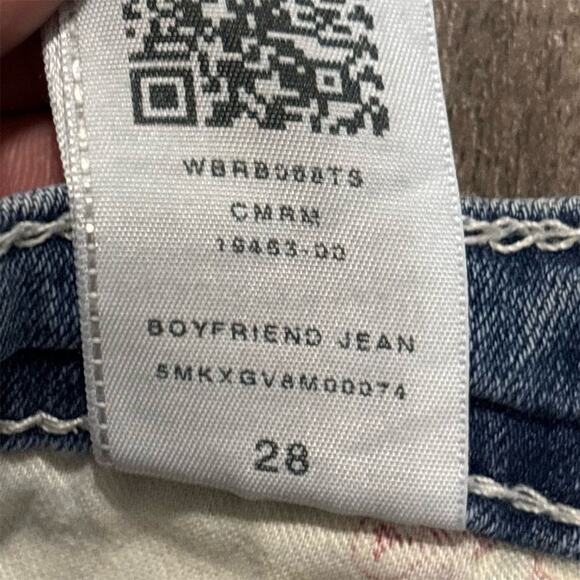 True‎ Religion Women's Boyfriend Jeans Size 28 Blue Medium Wash Denim - Picture 8 of 9